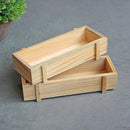 vintage wooden planter for succulents and flowers