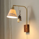 Chinese style ceramic wall light with pull switch
