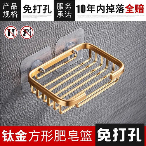 wall-mounted soap and sponge storage holder
