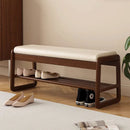 solid wood shoe bench for practical storage