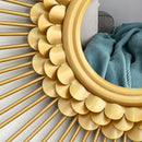 Creative Iron Golden Pendant for Living Room, Luxury Wall Hanging Mirror, Home Hallway Decor, Metal Wall Artistic for Bedroom