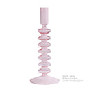 Conical glass candle holder for wedding tables and Nordic decoration