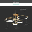 Black and gold LED ceiling light