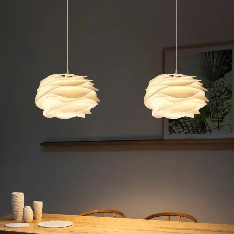 Romantic acrylic pendant light in Danish designer style for interiors