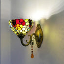Mediterranean glass wall light vintage style LED lighting