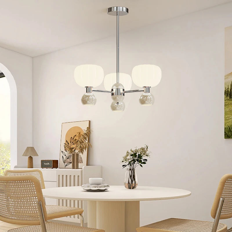 Modern LED pendant chandelier with up and down lighting - vue 3 sur 18