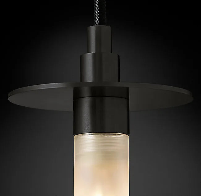 Modern decorative chrome iron pendant light for interiors - vue 4 sur 9
