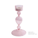 Conical glass candle holder for wedding tables and Nordic decoration