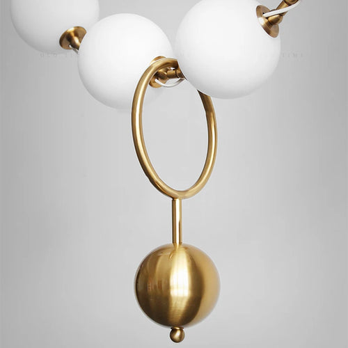 Nordic acrylic LED chandelier for home decor - vue 6 sur 10