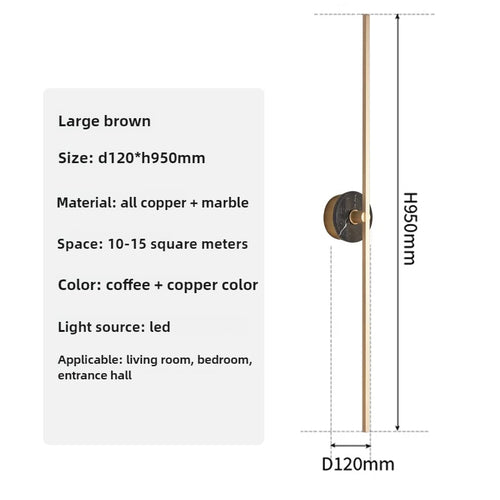 Minimalist luxury Spanish marble wall light - vue 13 sur 18