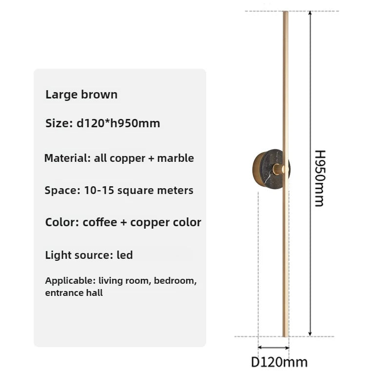 Minimalist luxury Spanish marble wall light - vue 12 sur 18