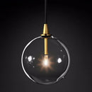 Clear glass pendant light for modern decorative lighting