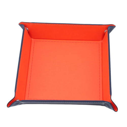 Foldable leather tray for storage and accessories - vue 11 sur 12