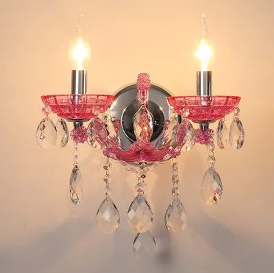 Modern crystal wall light for interior decoration - vue 12 sur 12