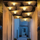 Japanese style bamboo pendant light for creative decor