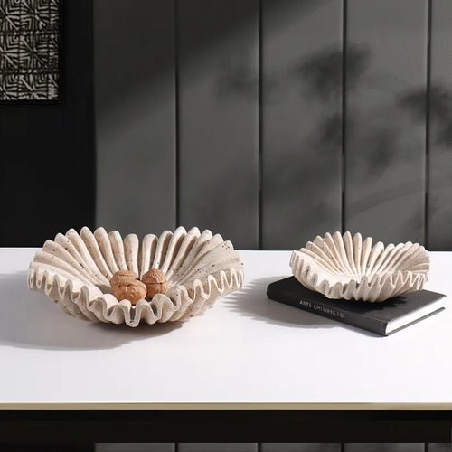 Modern wabi-sabi style marble storage tray artistic décor - vue 5 sur 8