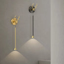 Designer copper wall light for creative and modern interiors