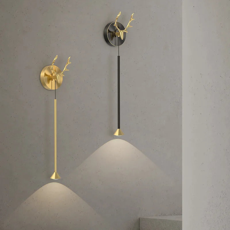 Designer copper wall light for creative and modern interiors