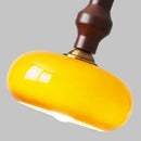 Modern wood and glass pendant light with creative design