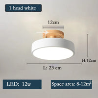 Nordic style wooden LED ceiling chandelier for multiple rooms