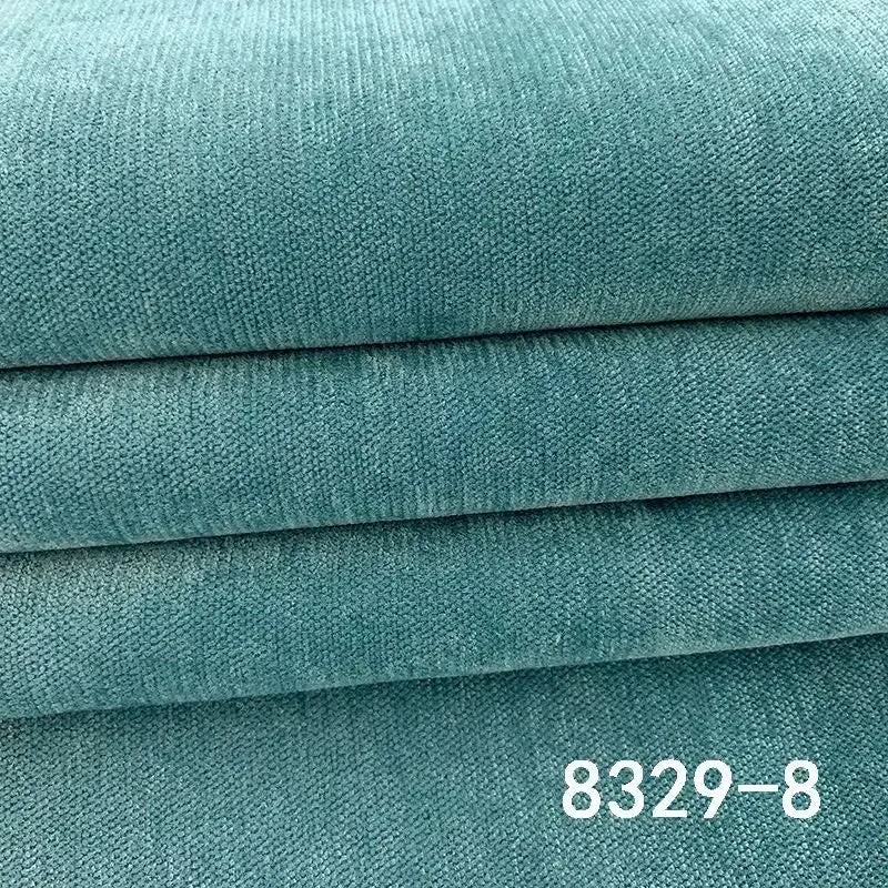 Thick plain chenille fabric for upholstery and diy