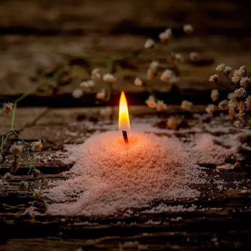350Gwhite Snow Pearled-Candles with Wicks - Diy Candle Sand, Refillable Candle DIY Send wick - vue 6 sur 6