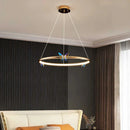 Modern butterfly chandelier with decorative gold ring