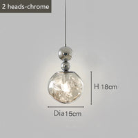 Light glass chandelier bauhaus style modern home decor