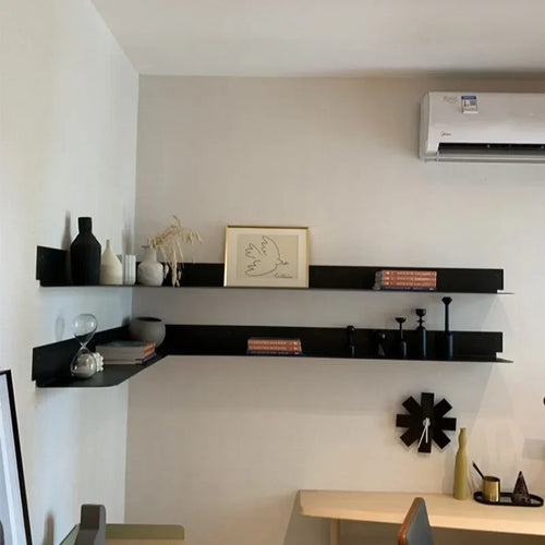 metal wall storage racks for creative decoration - vue 4 sur 6