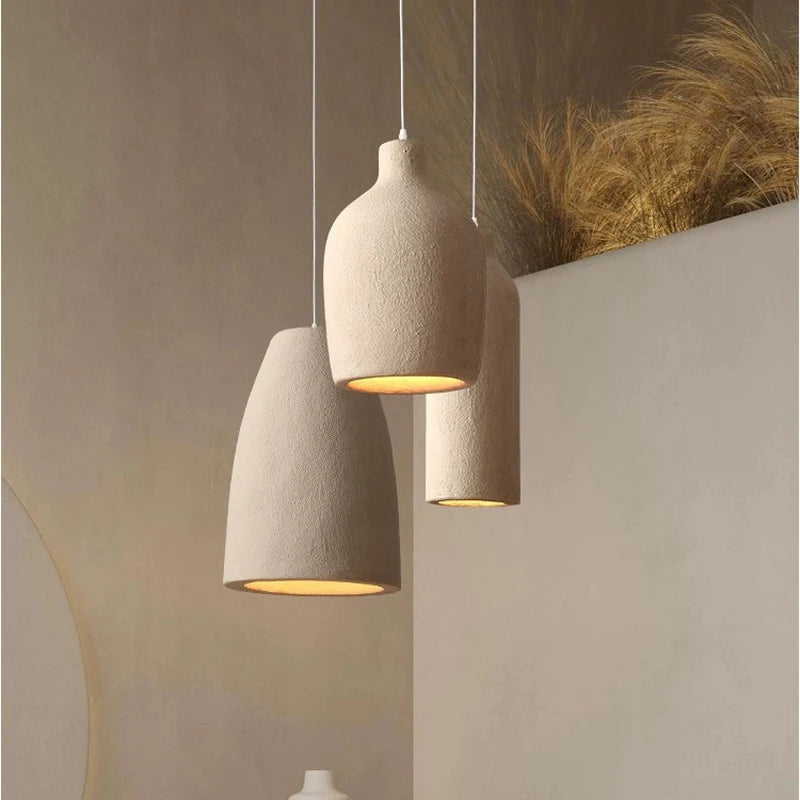 Modern handmade wabi-sabi LED irregular decorative loft chandelier