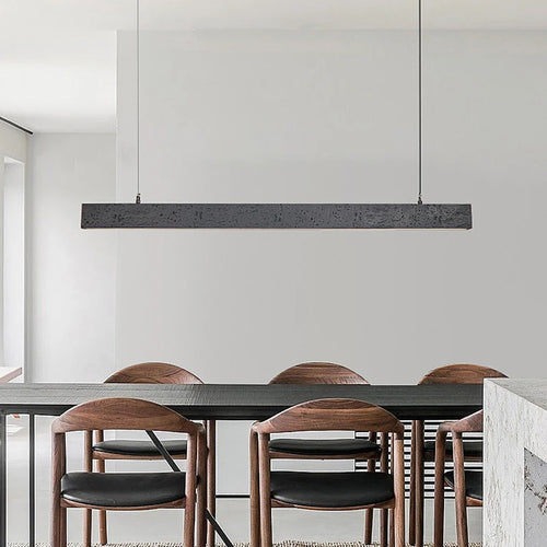 Nordic minimalist wabi sabi LED pendant light for bar or restaurant - vue 3 sur 15