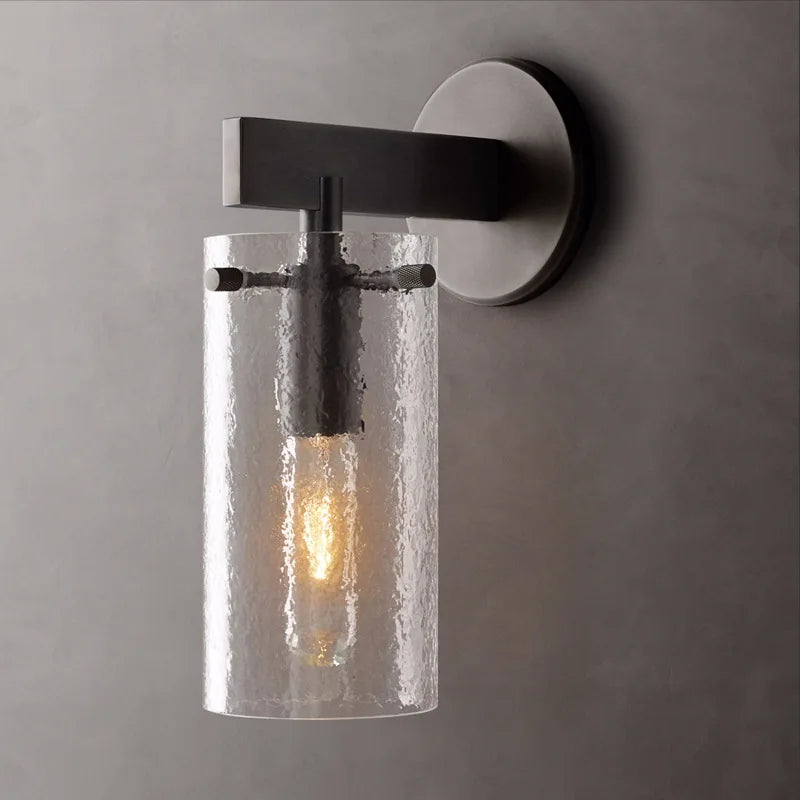 Retro glass wall light for elegant interior decoration - vue 10 sur 11
