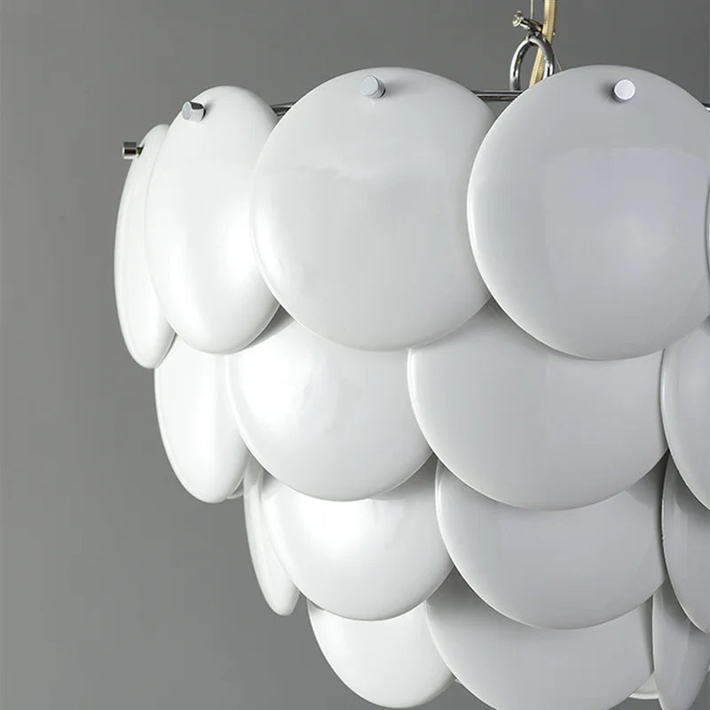 Contemporary ceramic chandelier nordic modern style - vue 6 sur 10