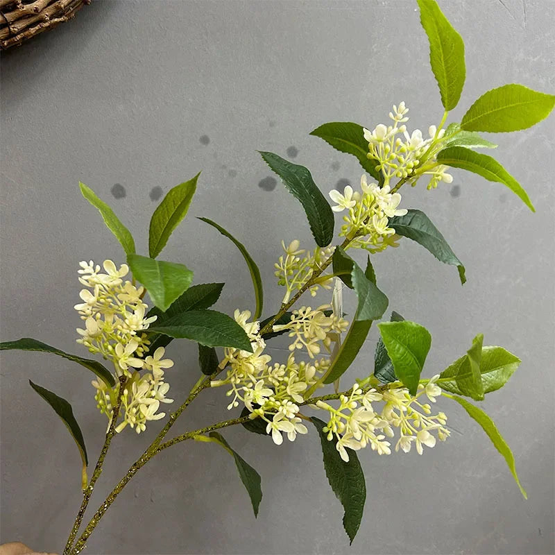 Set of 6 artificial silk osmanthus plants for commercial decoration - vue 5 sur 8