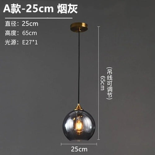 Nordic designer glass chandelier for interior decoration - vue 21 sur 26