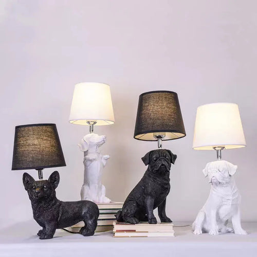Modern LED puppy design table lamp for children - vue 3 sur 16