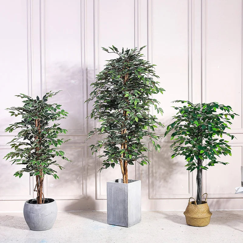 Potted artificial banyan tree for indoor and outdoor decoration