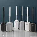 Luxury wall-mounted toilet brush quick cleaning bathroom accessories