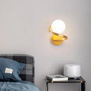 Modern glass LED wall light for loft and mirror front