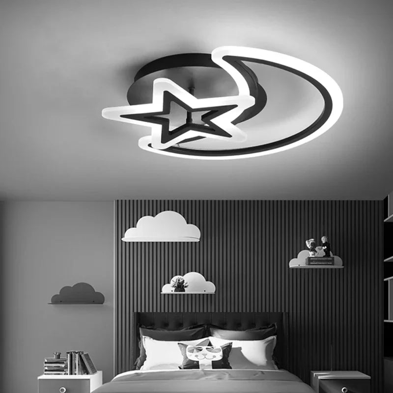 Minimalist LED ceiling light for modern interior decor