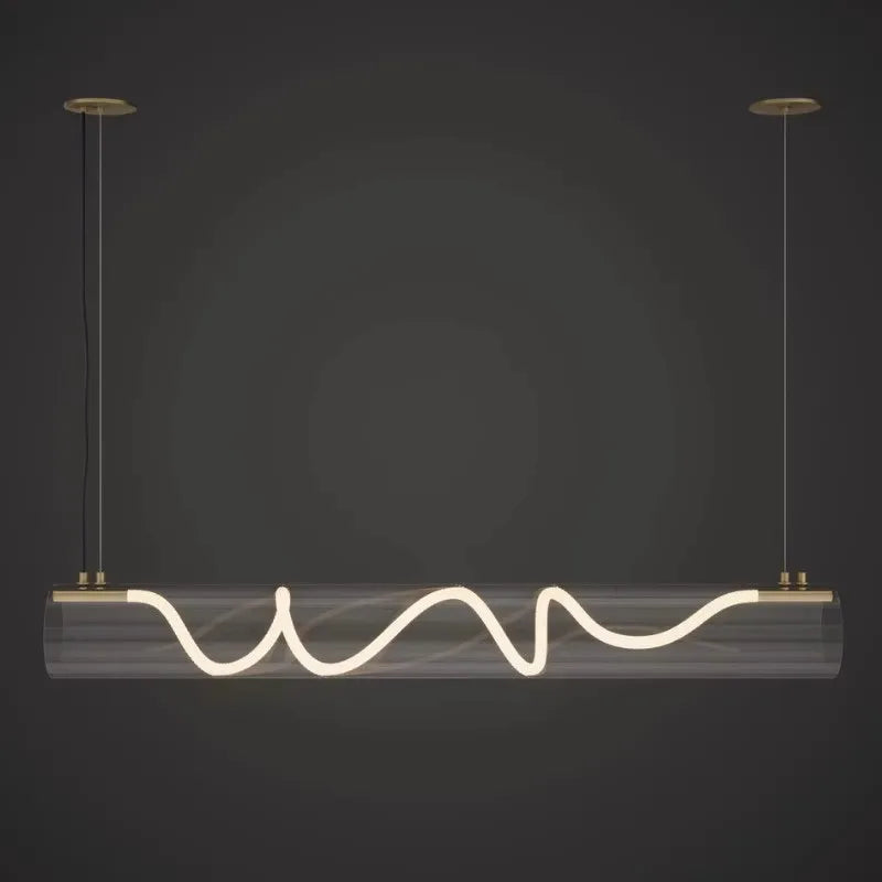 Nordic style acrylic chandelier for interior decoration - vue 6 sur 9