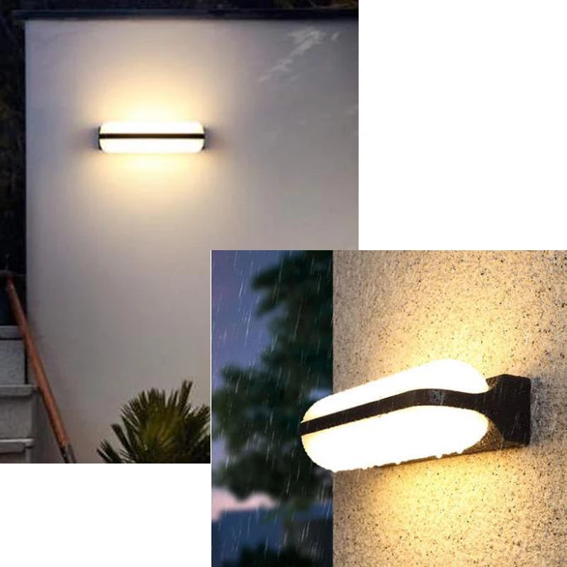 Waterproof LED double head outdoor wall light
