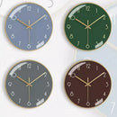 modern metal wall clock, aesthetic and silent