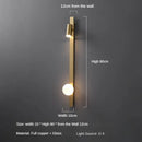 Minimalist luxury copper wall light with LED strip
