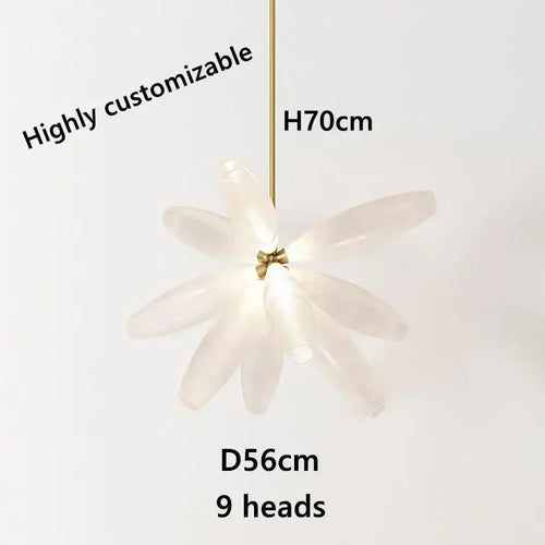 Modern nordic glass chandelier for interior decoration - vue 12 sur 14