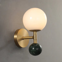 Modern Nordic copper and marble LED wall light luxury decoration