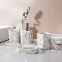 natural stone soap dispenser for decorative bathroom