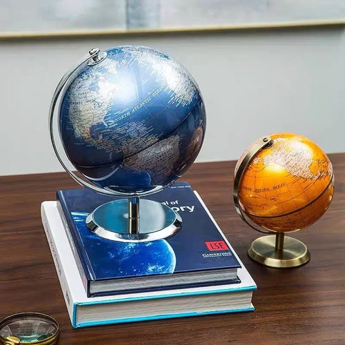 retro globe map for educational and geographic decoration - vue 2 sur 9