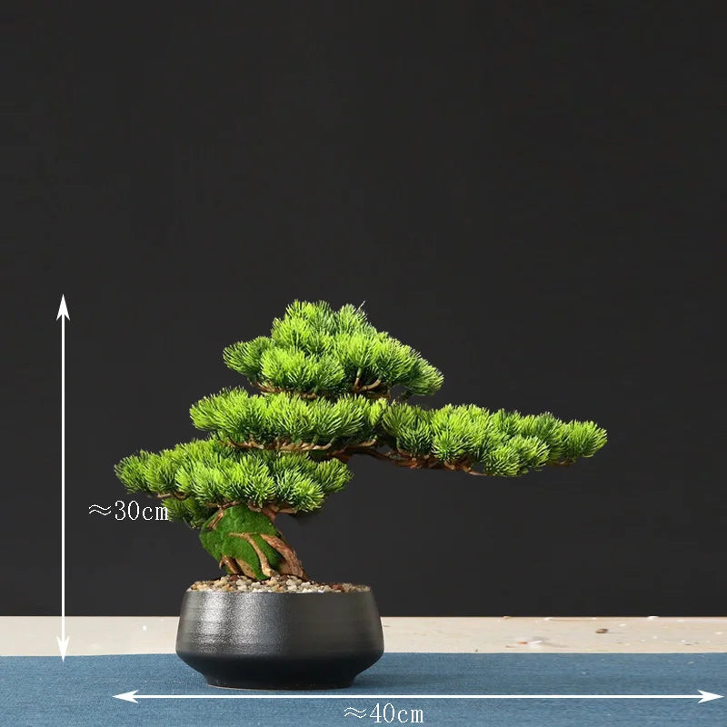 Artificial bonsai tree for indoor decoration and landscaping - vue 32 sur 36