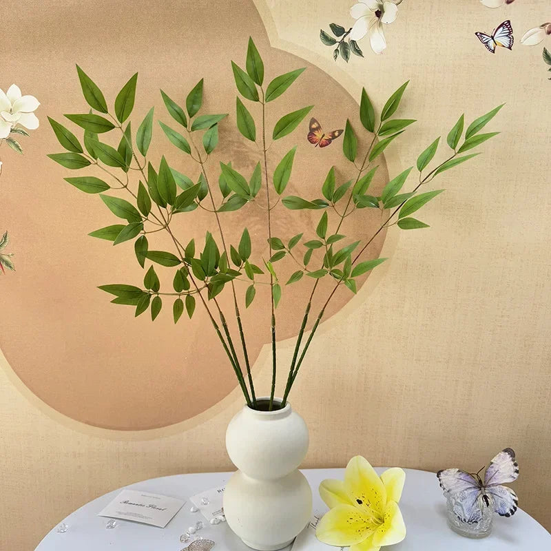Artificial bamboo leaf bouquet for floral decoration